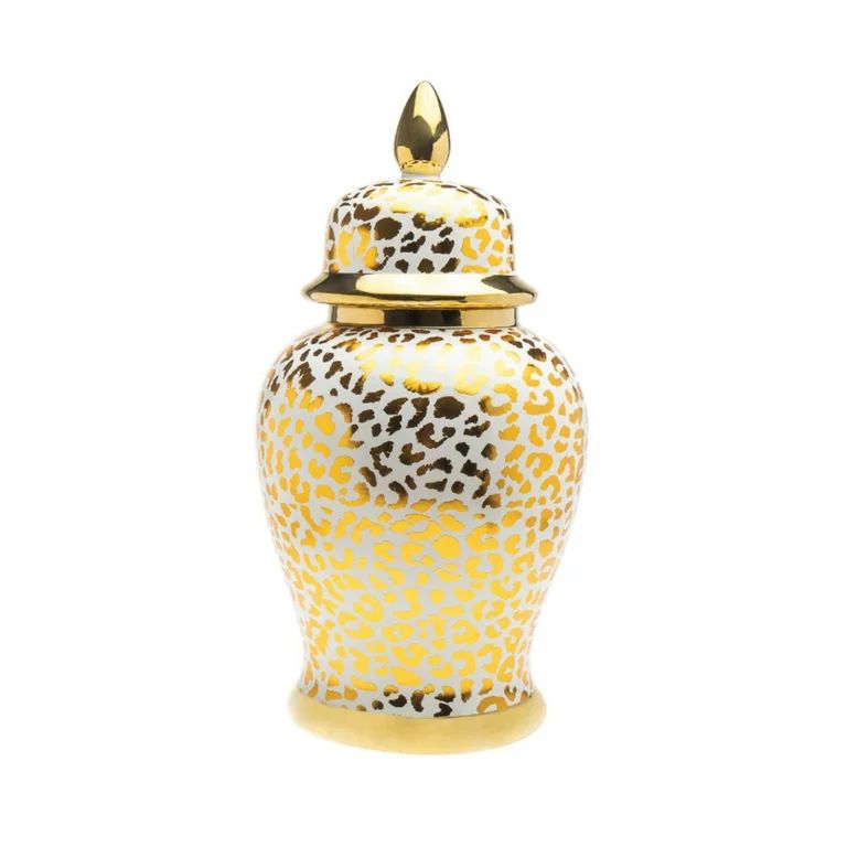 Leopard Print Ceramic Ginger Jar (2 sizes) | Walmart (US)