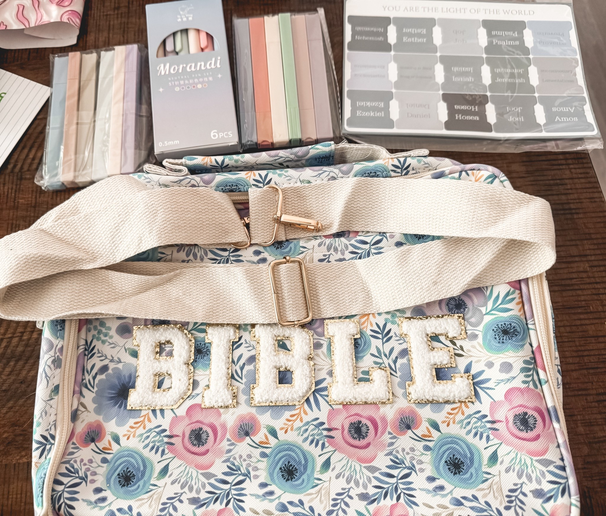 The perfect Bible carrier. It comes with the cutest markers and pens. 

#LTKTravel #LTKHome
