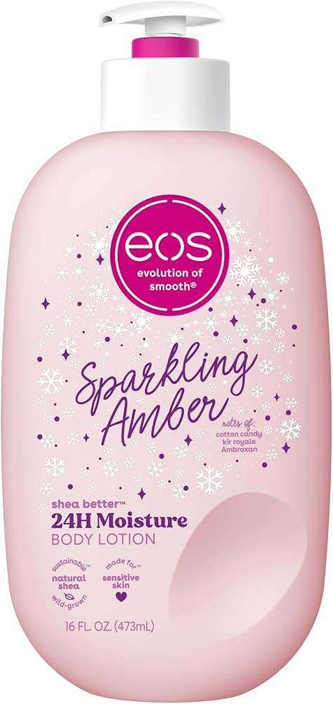 EOS Shea Better Holiday Body Lotion- Sparkling Amber, Limited-Edition Skincare, 24-Hour Moisture,... | Amazon (US)
