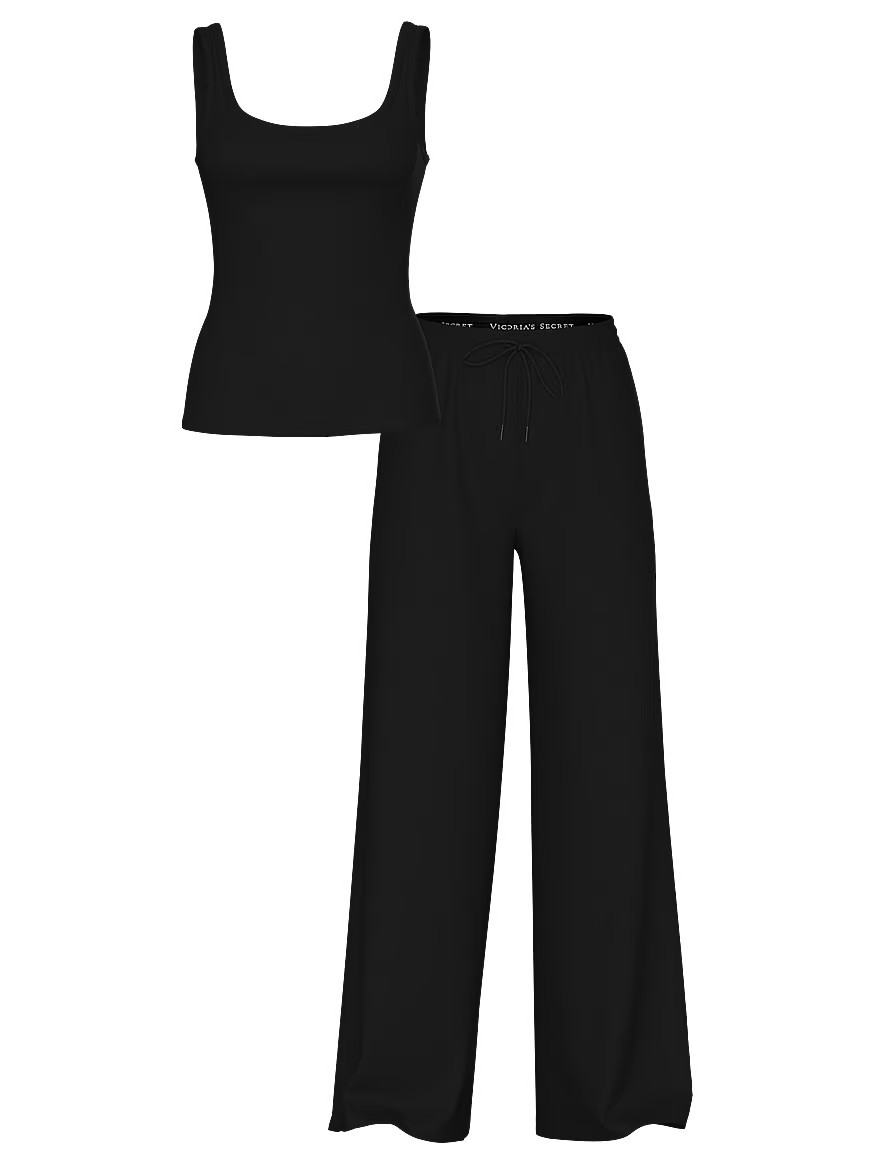 100% Cotton Tank Long Pajama Set | Victoria's Secret (US / CA )