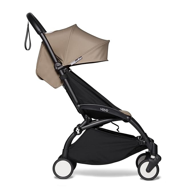 Babyzen YOYO2 Stroller - Black Frame with Taupe Seat Cushion & Canopy | Amazon (US)