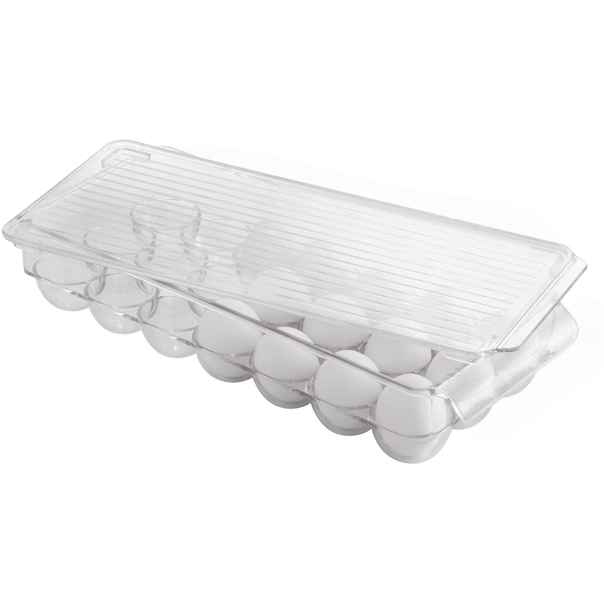 InterDesign Fridge Binz 21-Egg Holder, Plastic - Clear | Walmart (US)