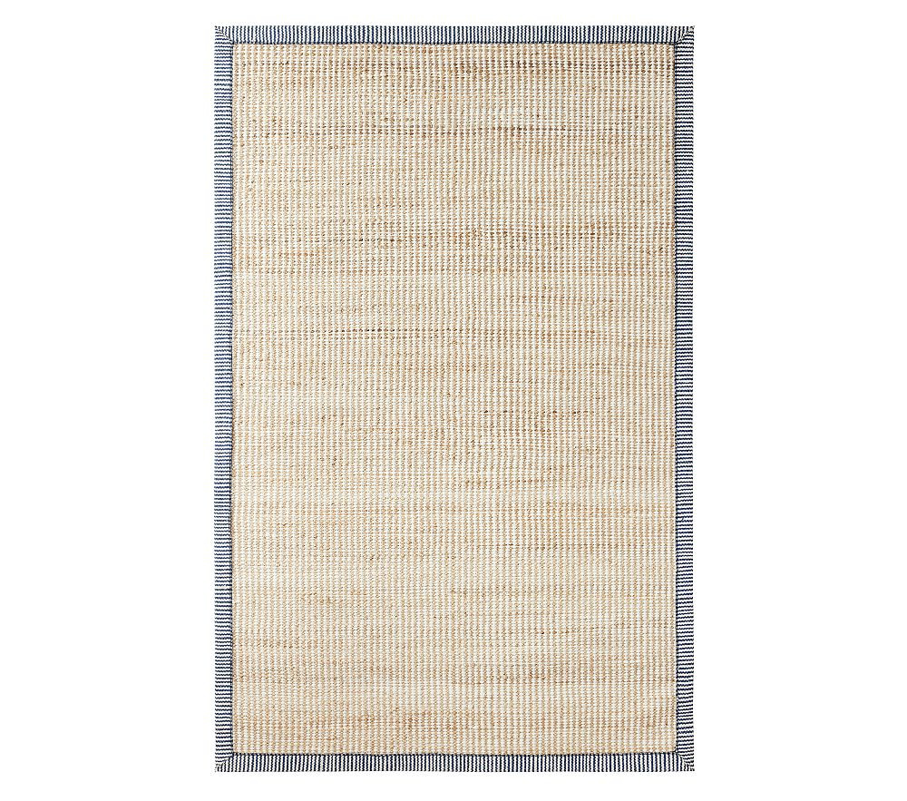 Striped Border Wool Jute Rug | Pottery Barn Kids