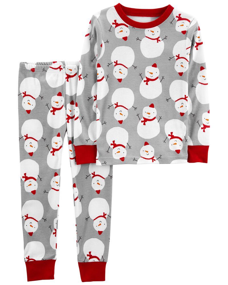 2-Piece Snowman 100% Snug Fit Cotton PJs | Carter's