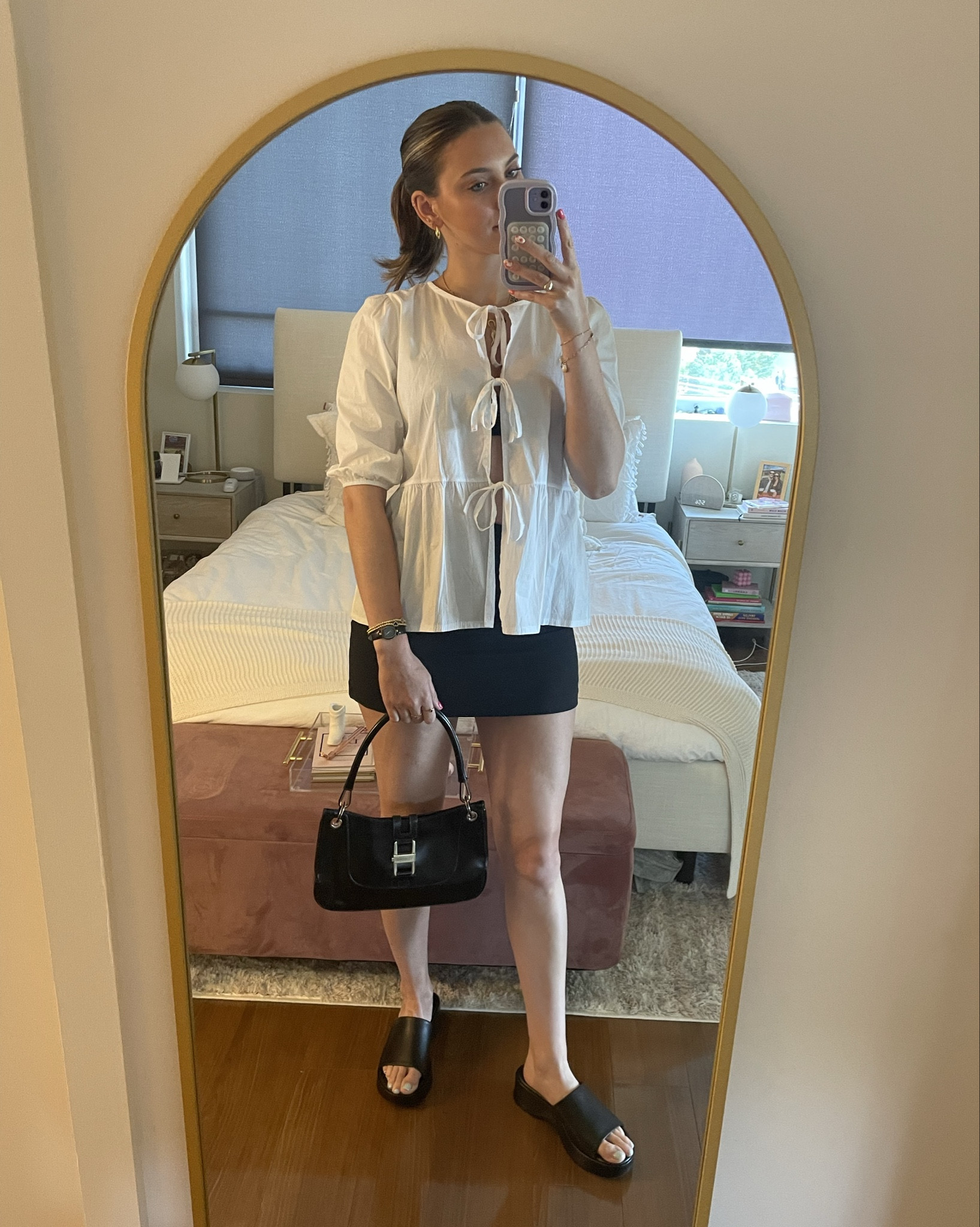 Summer date night outfit 🖤 this skort is so versatile!!

Black skirt outfit, summer outfit, black and white outfit, summer trends

#LTKStyleTip