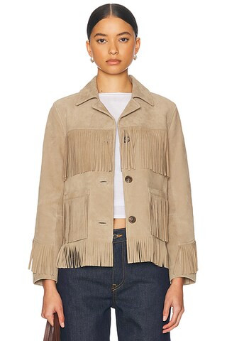 Joni Suede Fringe Jacket | FWRD 