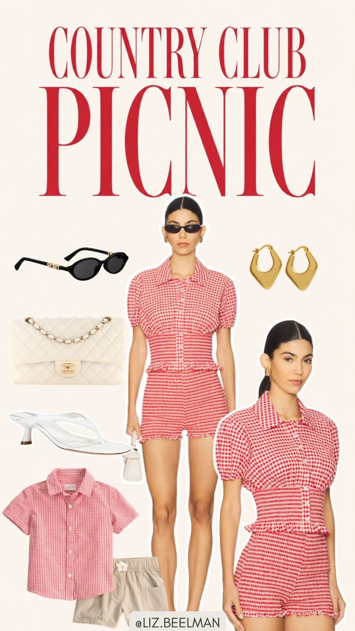 REVOLVE: Country Club Picnic 

#countryclubinspo #picnic #usa #250 #4thofjuly #matching #mini 