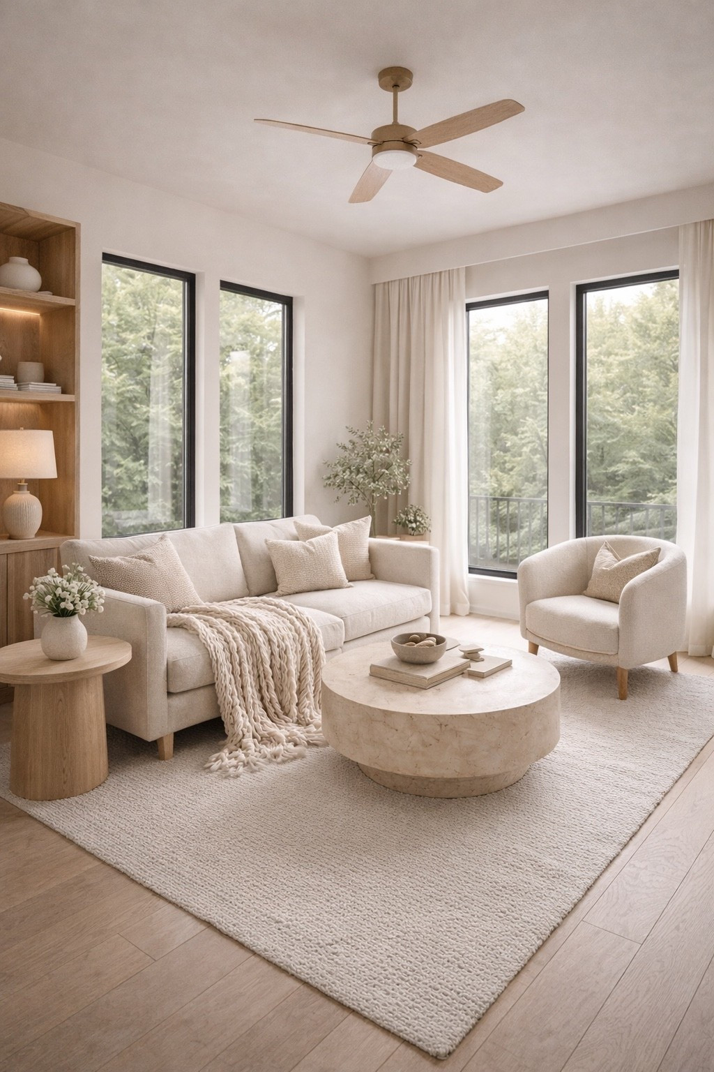 A cozy modern living room designed in soft neutral tones with rounded furniture, warm textures, and natural light.
This space blends minimalist design with an inviting, calm atmosphere — perfect inspiration for a modern home refresh.
Save this look if you love warm neutrals, organic shapes, and timeless interior design 🤍
#neutrallivingroom
#cozylivingroom
#modernhome
#neutraldecor
#livingroominspo
#moderninteriors
#softneutrals
#minimalistdecor
#homedecorinspo
#warmtextures
