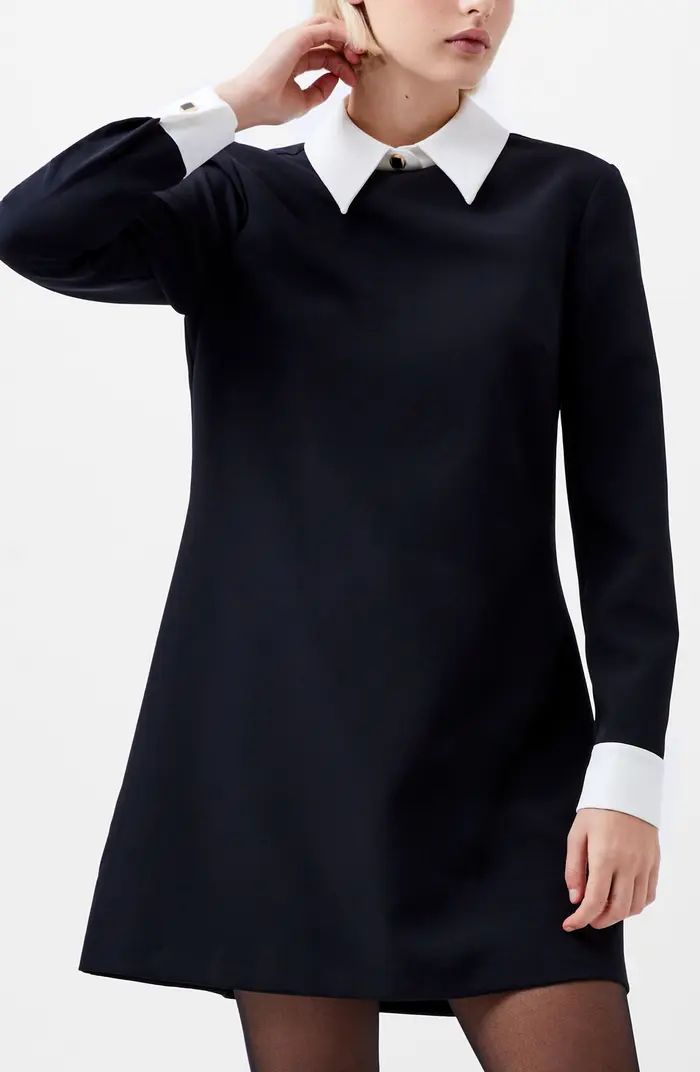 French Connection Echo Collared Long Sleeve Shift Dress | Nordstrom | Nordstrom