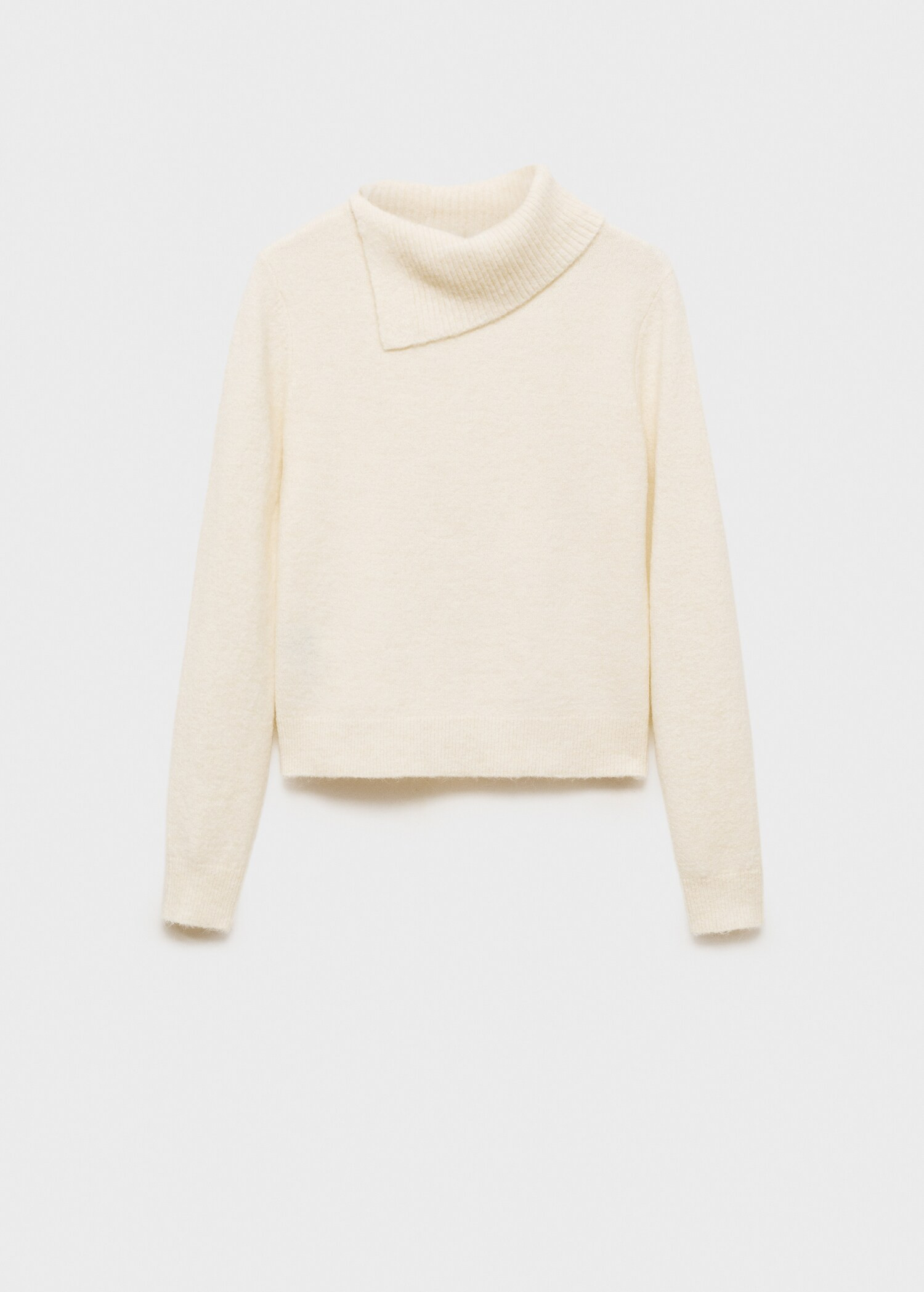 Sweater with wraparound lapel neck - Women | MANGO USA | Mango (US/MX/AU)
