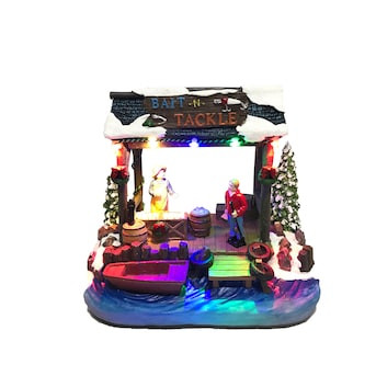 Carole Towne Animatronic Lighted Village Scene | Lowe's