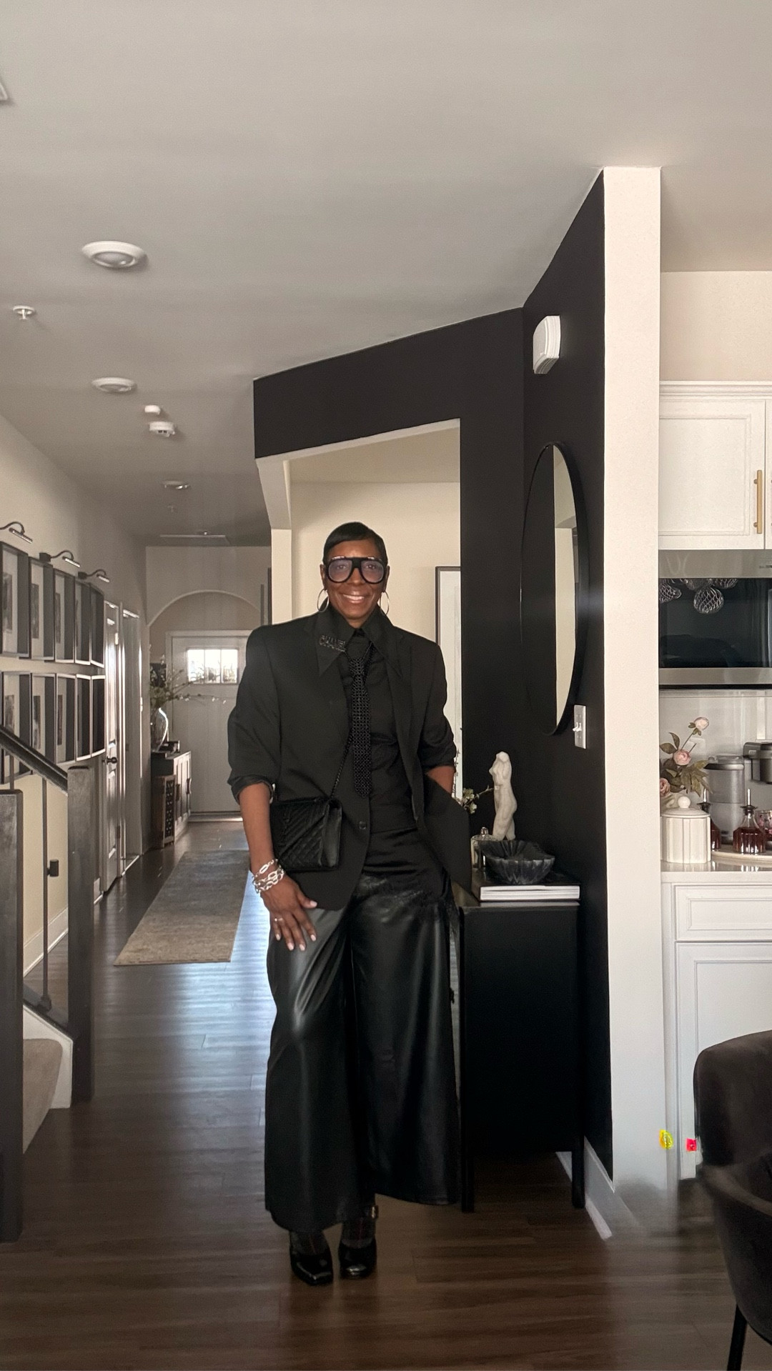 Soft tailoring. Strong presence.
Blazer: his.
Pants, tie & frames: Amazon.
Shirt: Zara.
Heels: Jessica Simpson not available below is another option. 
YSL in rotation.
David Yurman + Lagos. Always. ✨


#LTKootd #LTKgrwm #LTKTall