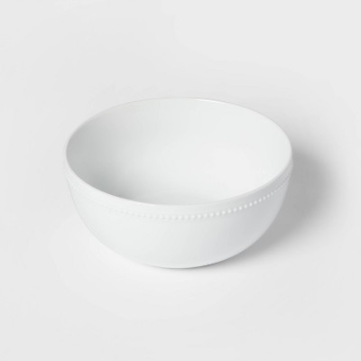 128oz Ceramic Beaded Serving Bowl White - Threshold™ | Target