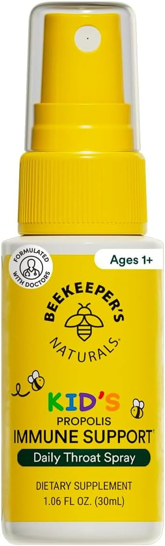 Kids Propolis Throat Spray - Natural Immune Support & Sore Throat Relief - by BEEKEEPER'S NATURAL... | Amazon (US)