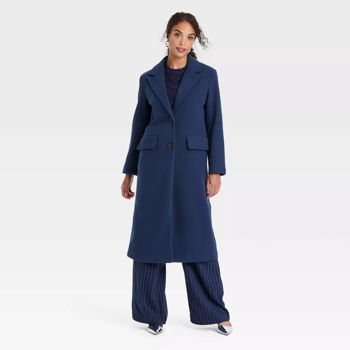 Women's Faux Wool Topcoat - A New Day™ | Target