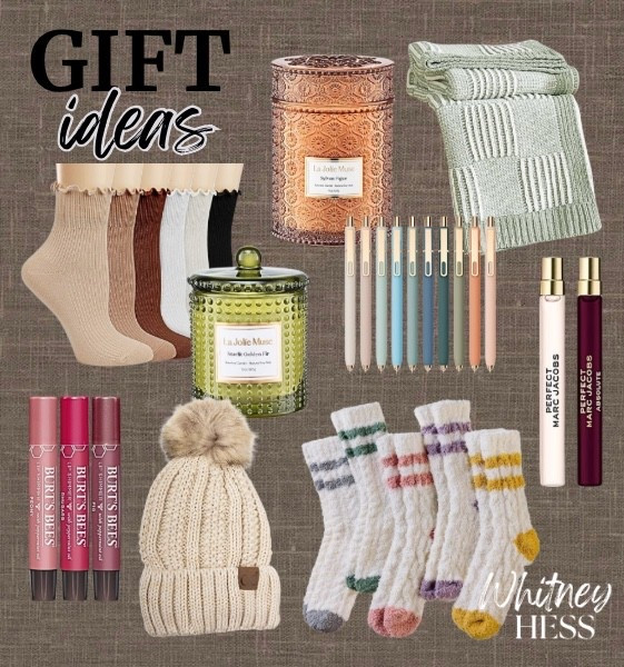 Gift ideas that I never get sick of receiving 

Socks. Blankets. Candles. Pens. Perfume. Chapstick. Beanies  

#LTKGiftGuide #LTKStyleTip