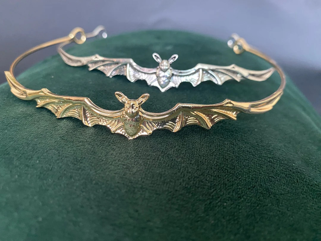 Bat Tiara Halloween Headpiece Spooky Halloween Hair Jewelry - Etsy | Etsy (US)
