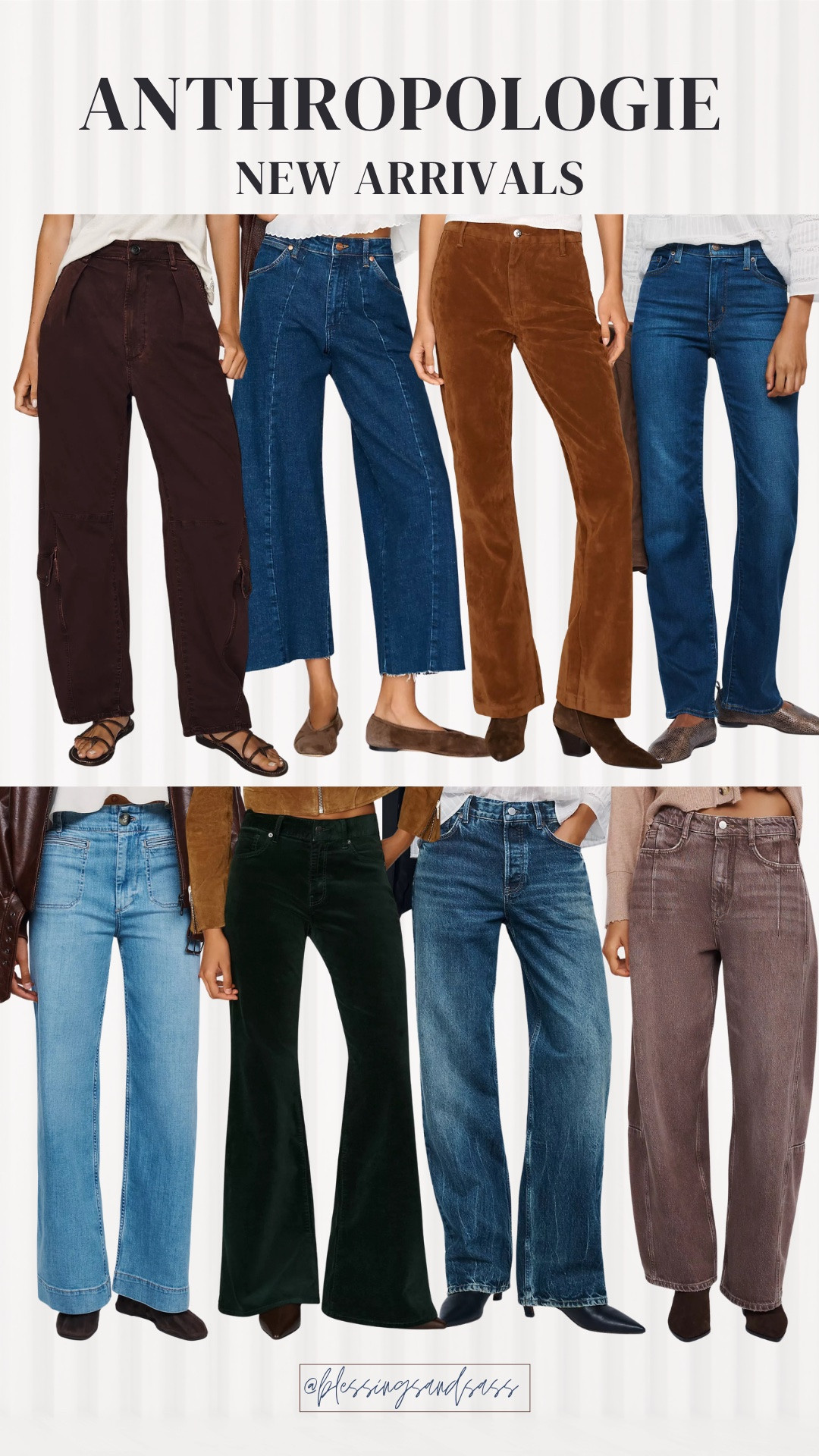 Anthropologie has so many good jeans and pants right now! I rounded up a mix of wide-leg denim, relaxed styles, cords, and a few fun colors for fall. I’m especially loving the brown tones with a simple sweater and boots. 👖 

Anthropologie new arrivals, fall denim, wide-leg jeans, corduroy pants, fall pants, jeans outfits

#LTKSeasonal