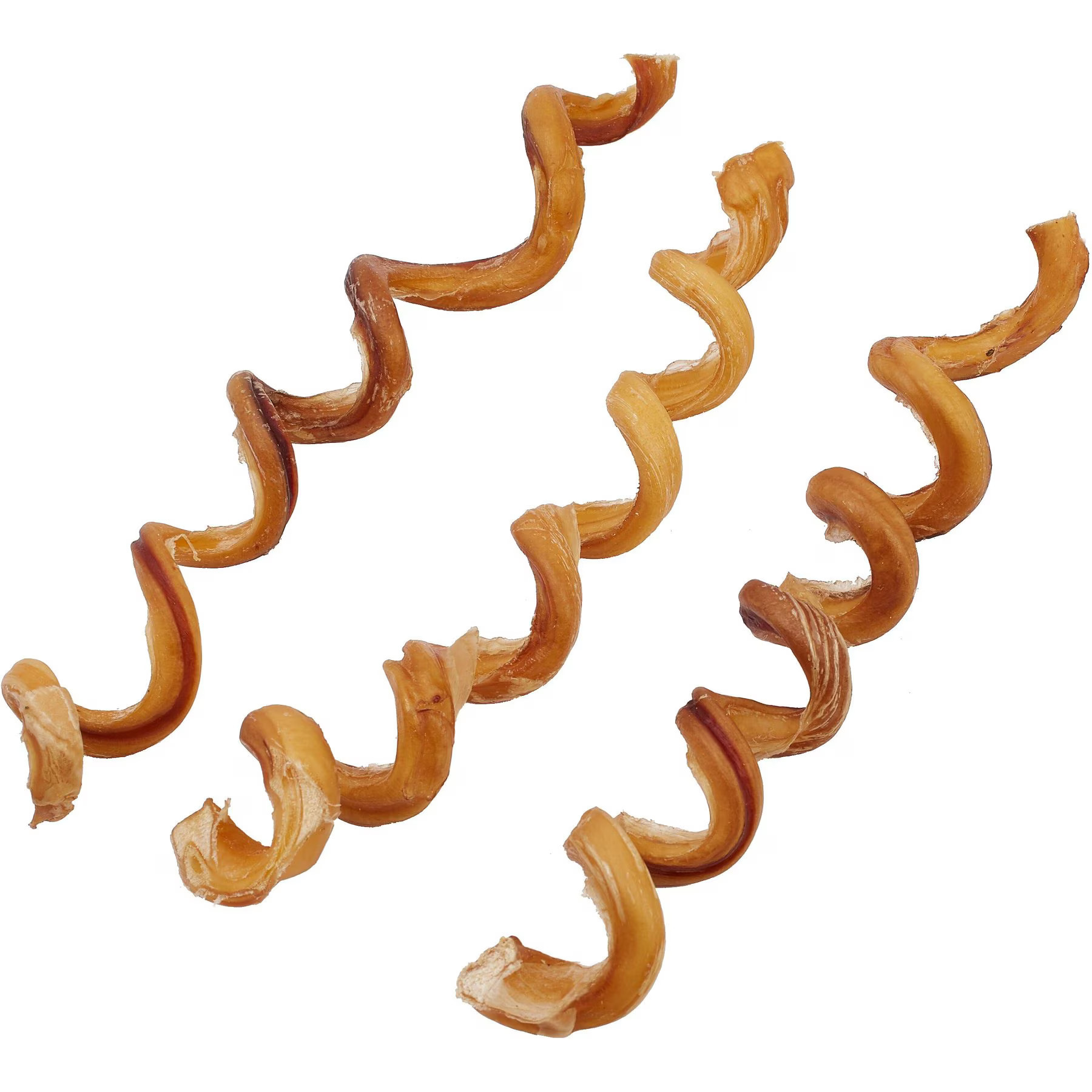 Bones & Chews Curly Bully Stick 7-10" Dog Treats, 3 count | Chewy