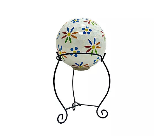 Make Your Selection: Temp-tations Outdoors Mosaic Gazing Ball With Stand | QVC