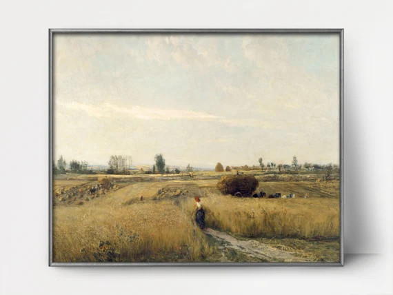 MAILED PRINT  Harvest 1870s Charles Francois Daubigny - Etsy | Etsy (US)