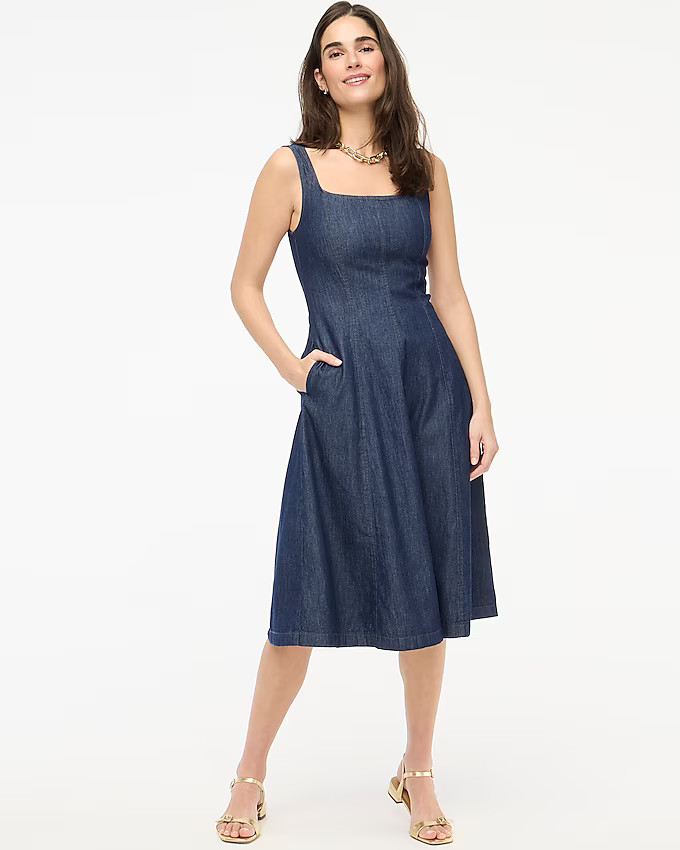 Chambray midi dress | J.Crew Factory