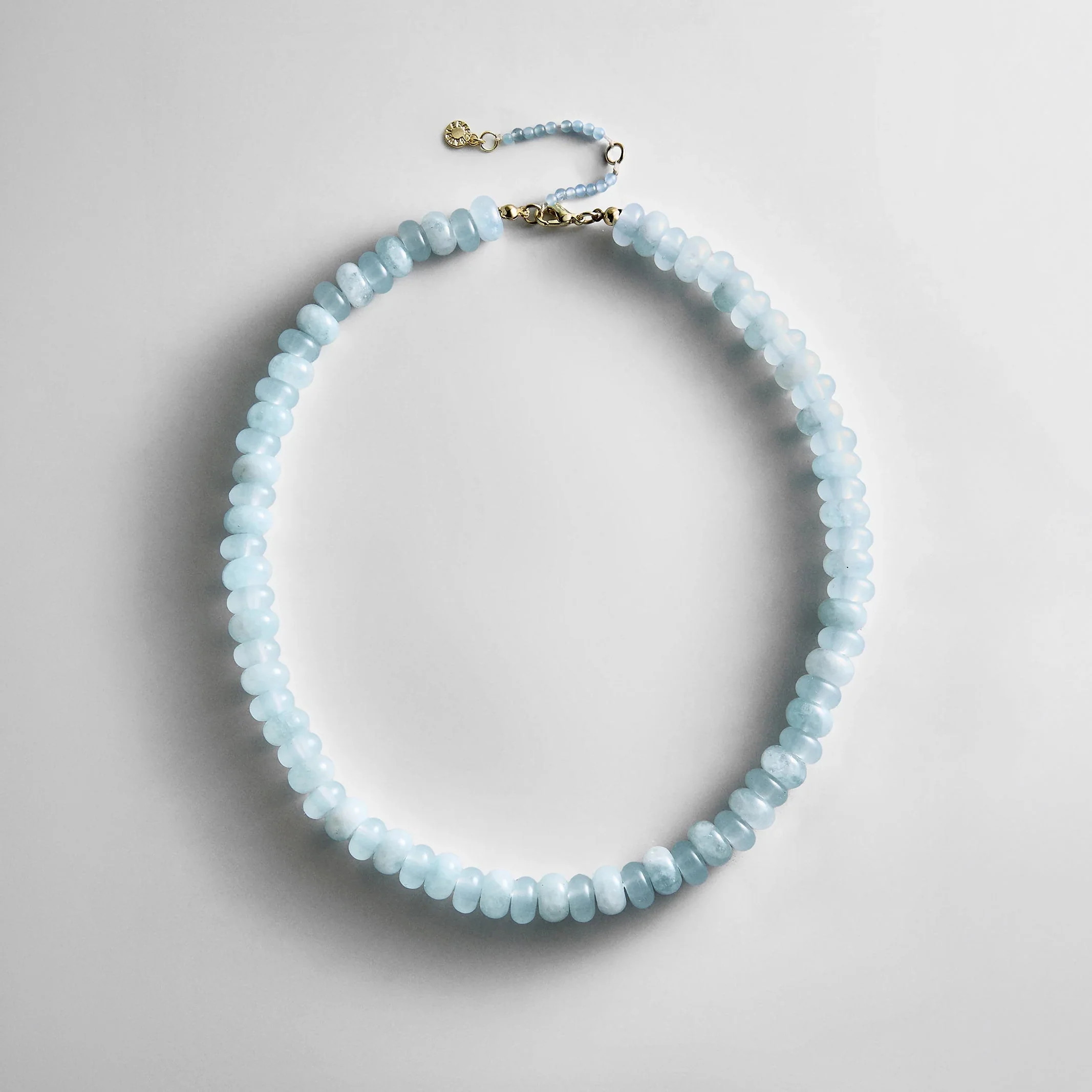Joyce Semi-Precious Beaded Necklace - Blue Lace Agate | BaubleBar