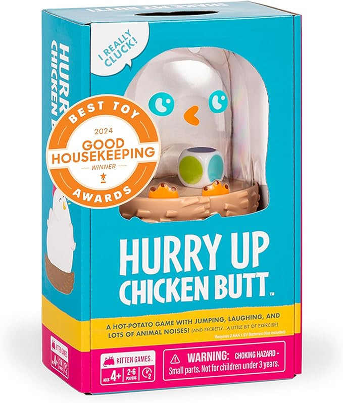 Exploding Kittens Hurry Up Chicken Butt 2-6 Players - Ages 4+ - 2 Minutes to Play - Hot Potato St... | Amazon (US)