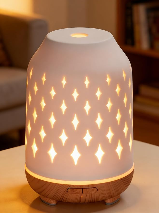 InnoGear 150ml Ceramic Essential Oil Diffusers for Home Humifidier, White | Ceramic Stone Cover, ... | Amazon (US)