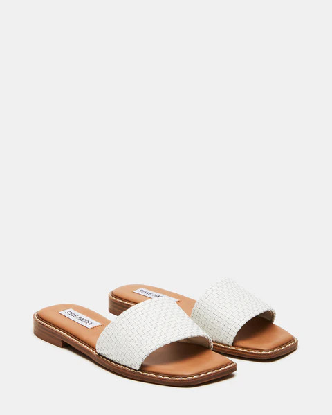 SANDRA WOVEN WHITE LEATHER | Steve Madden (US)