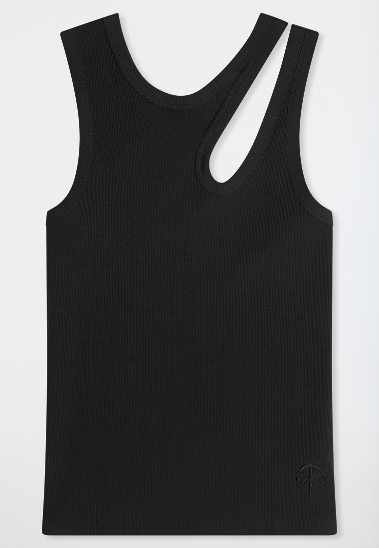 Tr\u00e4gertop Doppelripp Cutout schwarz - SCHIESSER 150 Years | SCHIESSER | schiesser.com DE