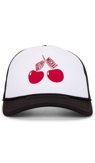 Cherry Bomb Trucker Hat in White & Black | Revolve Clothing (Global)