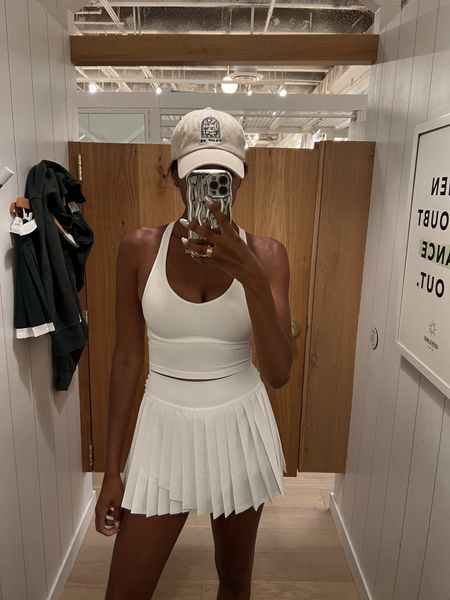 Tennis core! Didn’t think I’d be into this but here we are. OBSESSED with this and it’s on sale this weekend. Shop fast because it’s selling out. Also bought it in free and it’s **perfection** 

#LTKstyletip #LTKsalealert #LTKActive