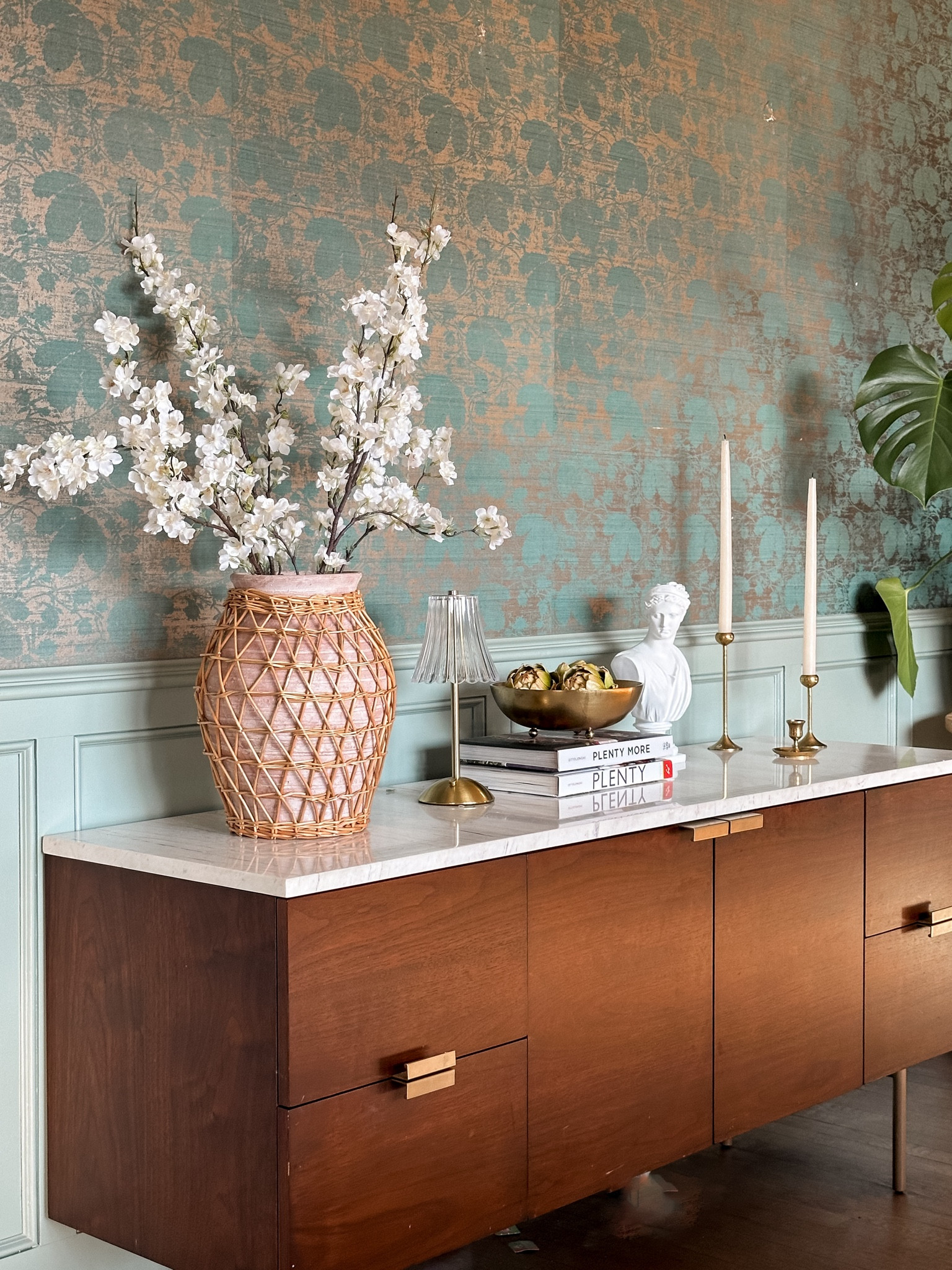 I haven’t really had this buffet decorated since Christmas, but I’m loving this spring moment!

#LTKhome #LTKSeasonal #LTKstyletip