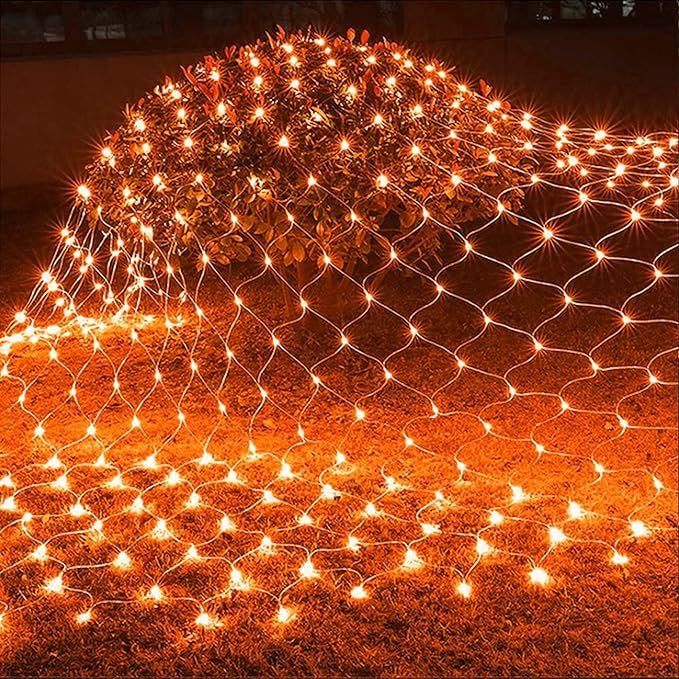 Twinkle Star 360 LEDs Halloween Net Lights, 12ft x 5ft 8 Modes Low Voltage Connectable Mesh Fairy... | Amazon (US)