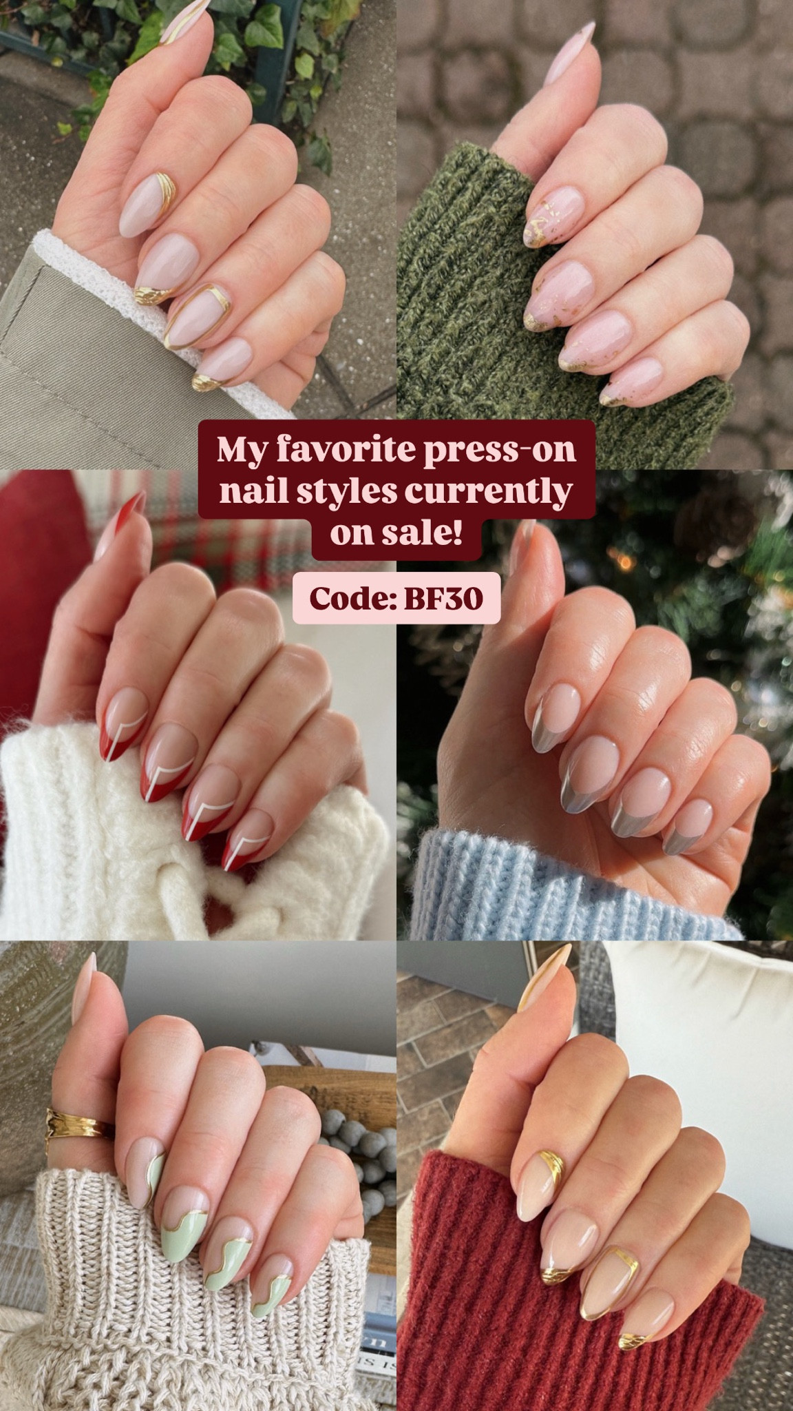 *Sale increase* Nail game always strong 💅💁‍♀️ Shop 35% off my favorite styles with code BF35! Highly recommend getting the brush-on nail glue for the best experience.

#LTKSeasonal #LTKCyberWeek #LTKHoliday