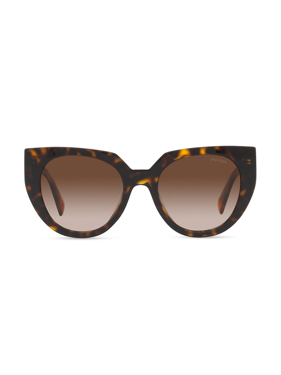 Women's 52MM Cat-Eye Sunglasses - Tortoise | Saks Fifth Avenue