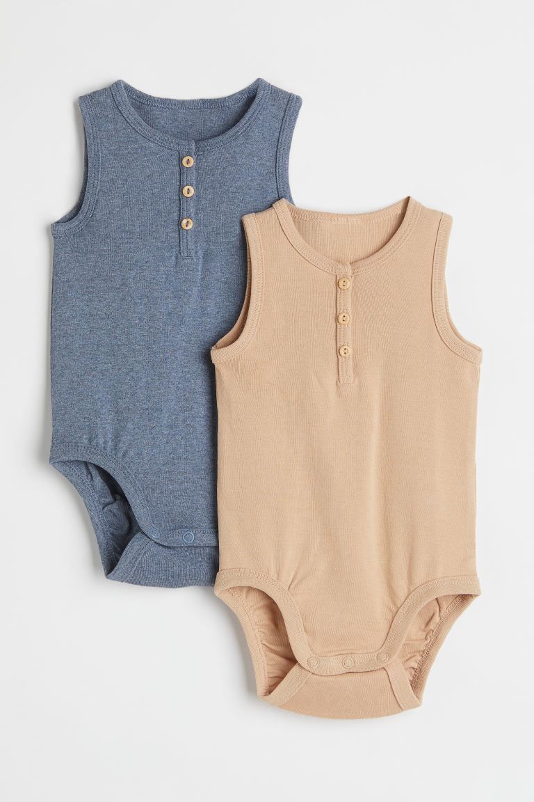 2-pack Cotton Bodysuits | H&M (US + CA)