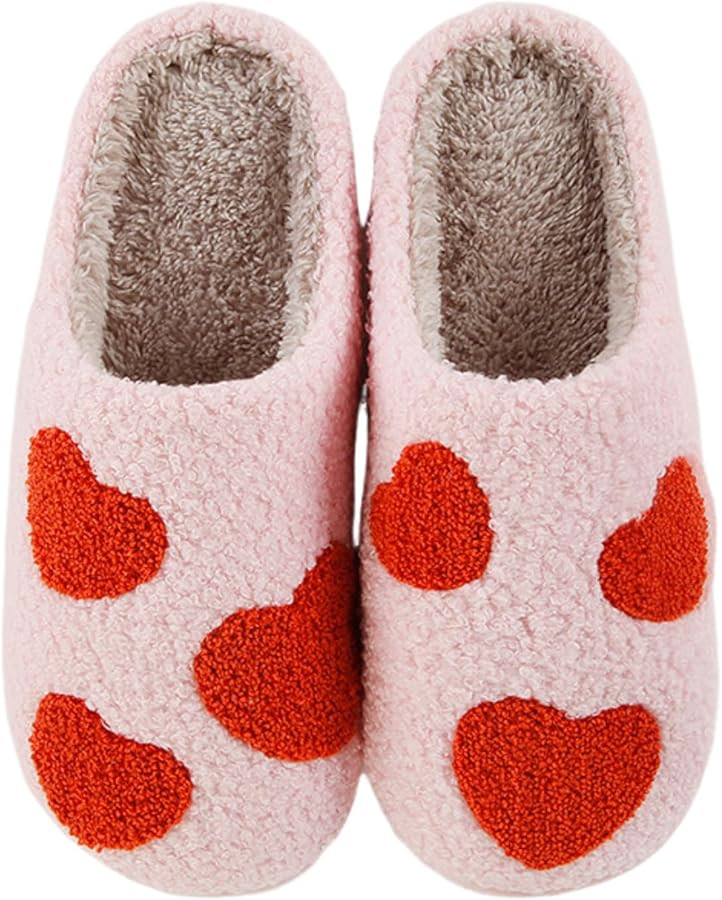 Bow Slippers For Women Men Pink Bow Tie House Slippers For Women Indoor Outdoor Ladies Comfy Bedr... | Amazon (US)