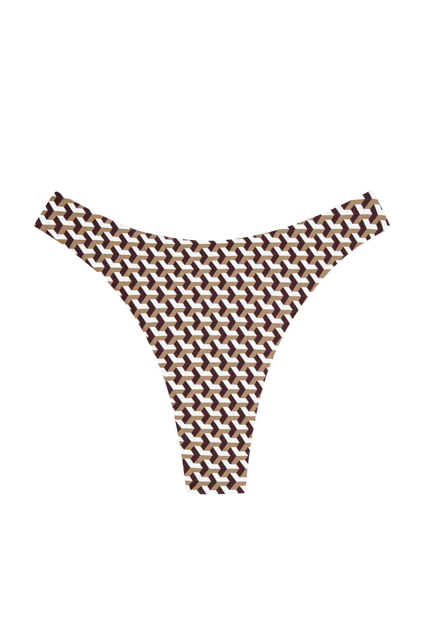 Capri Thong - Husk Geo | Monday Swimwear