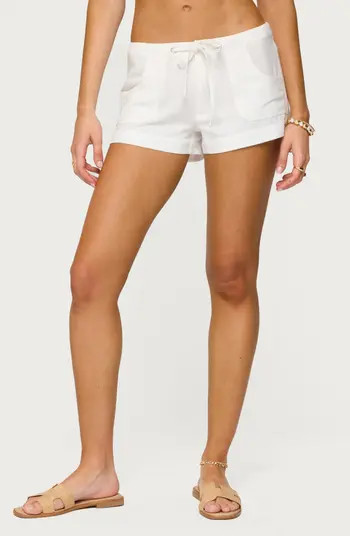 Hollis Cotton & Linen Shorts | Nordstrom