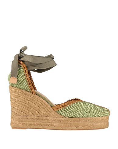 Castañer Woman Espadrilles Light green Size 7.5 Textile fibers | YOOX (US)