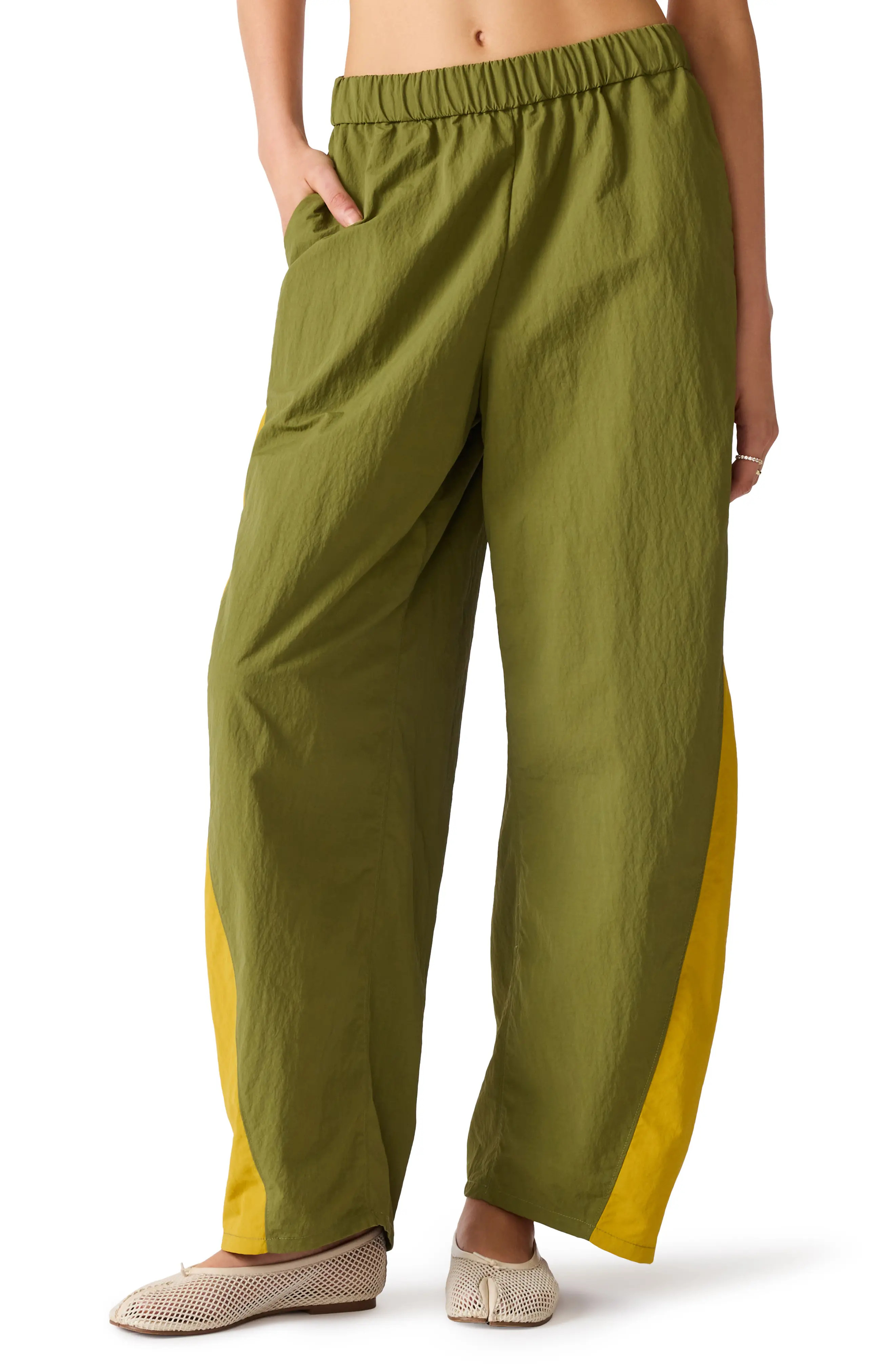 Steve Madden Khoda Nylon Wide Leg Pants (Women) | Nordstrom | Nordstrom