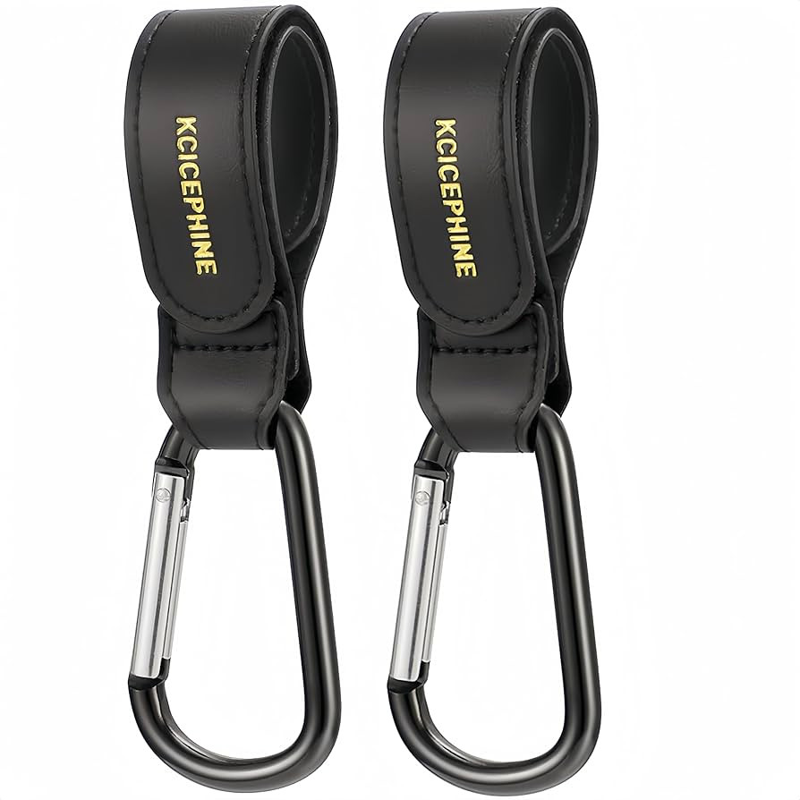 2 Pack Stroller Hooks, Stroller Straps for Diaper Bags,Adjustable Stroller Carabiner Clip,Baby St... | Amazon (US)