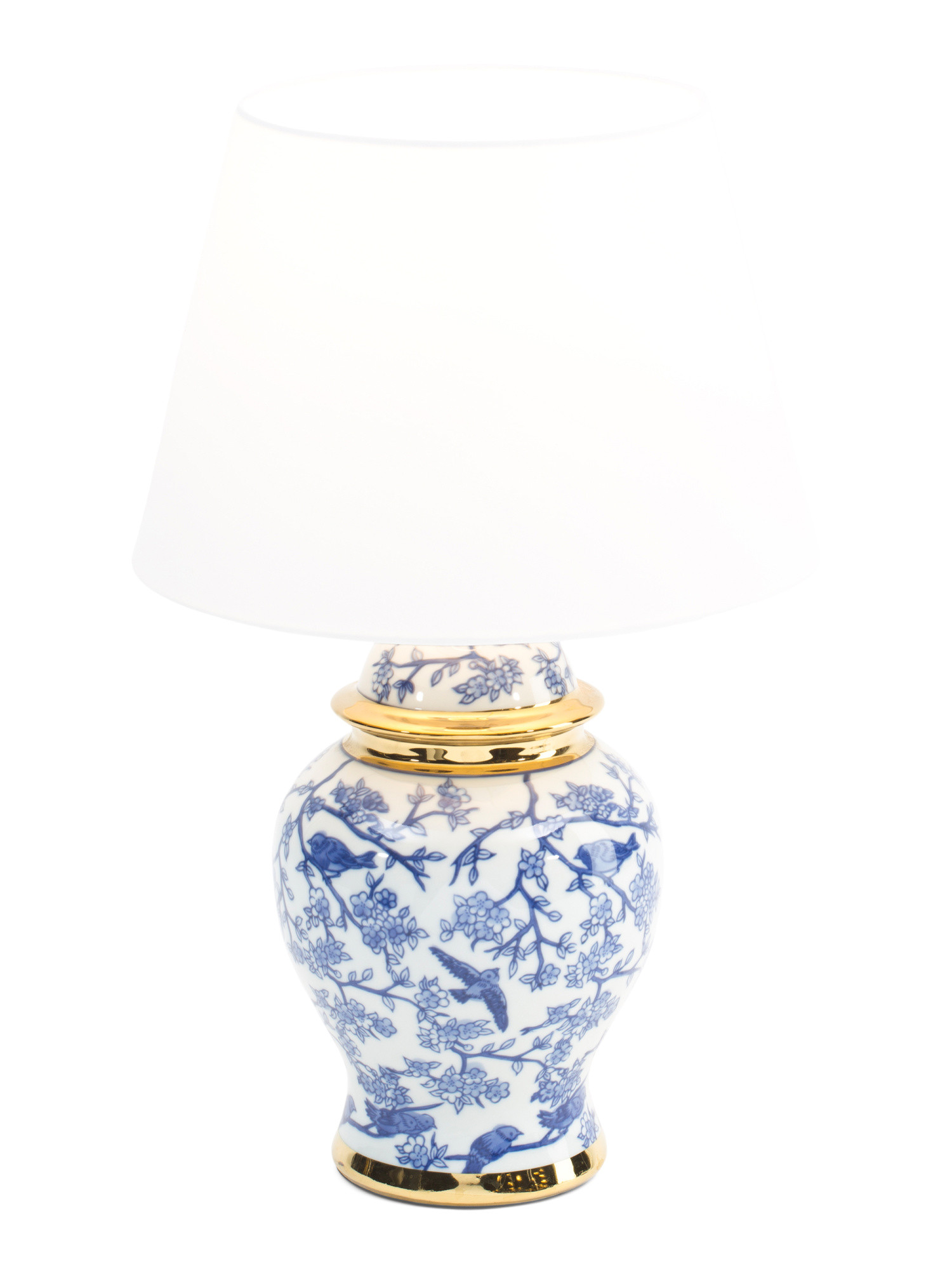 Chinoiserie Birds Metallic Accented Table Lamp | Bedroom | Marshalls | Marshalls