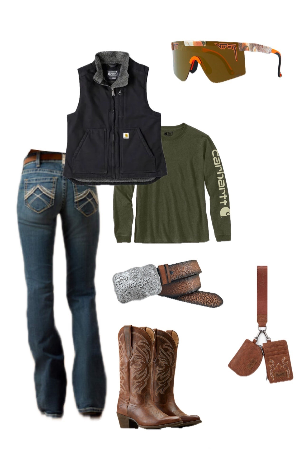 Western Outfit Inspo | Ariat Jeans + Carhartt Long Sleeve + Carhartt Vest 

#LTKstyletip #LTKfall #LTKjeans