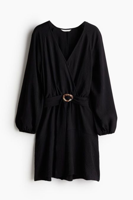 Belted black mini dress 

#LTKSeasonal #LTKstyletip #LTKfindsunder50