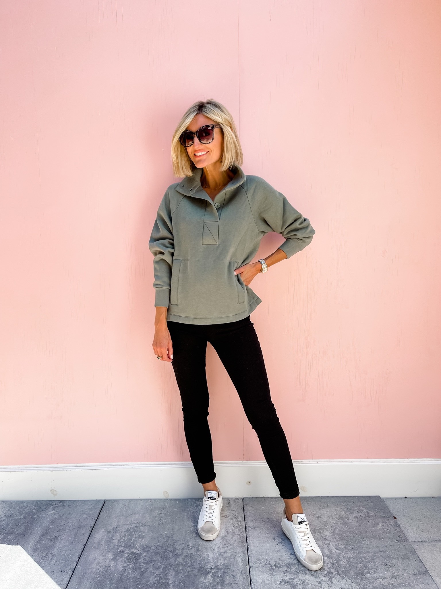 Casual fall look! This sweatshirt is under $30! Loverly Grey is wearing an XS 

#LTKstyletip #LTKSeasonal #LTKunder50