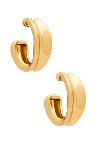 Jenny Bird Doune Hoop Earring in High Polish Gold from Revolve.com | Revolve Clothing (Global)