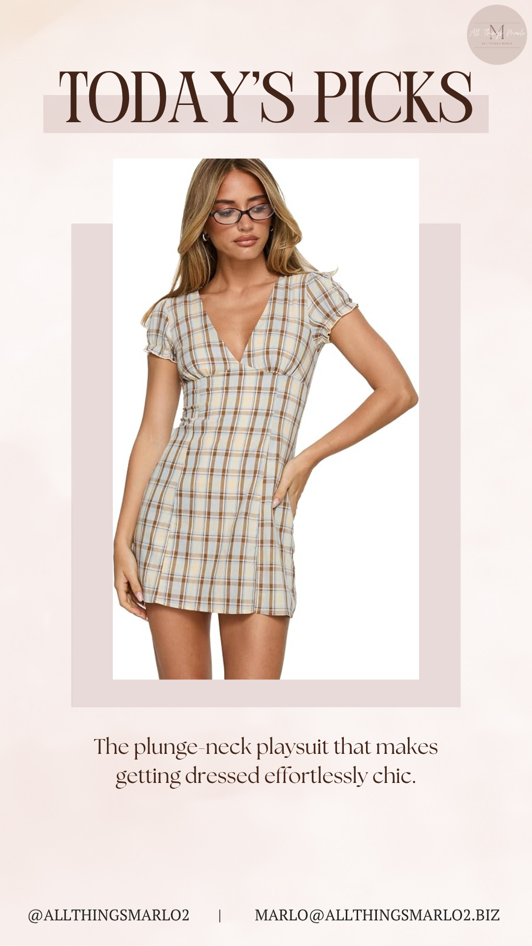 The plunge-neck playsuit that makes getting dressed effortlessly chic. 

 #LTKSeasonal #LTKWorkwear #LTKTravel